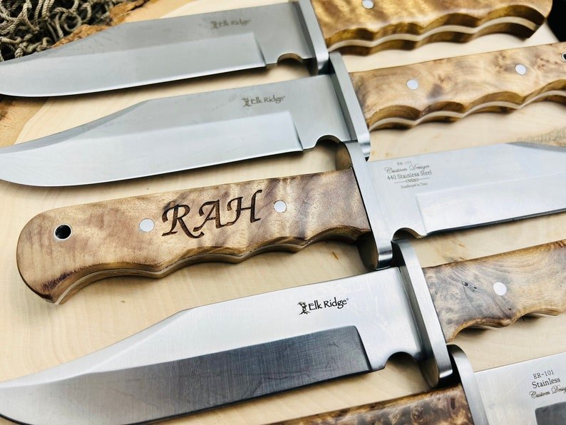 Unique Personalized Cold Steel Customized Knives Gifts for Men by Groovy Guy