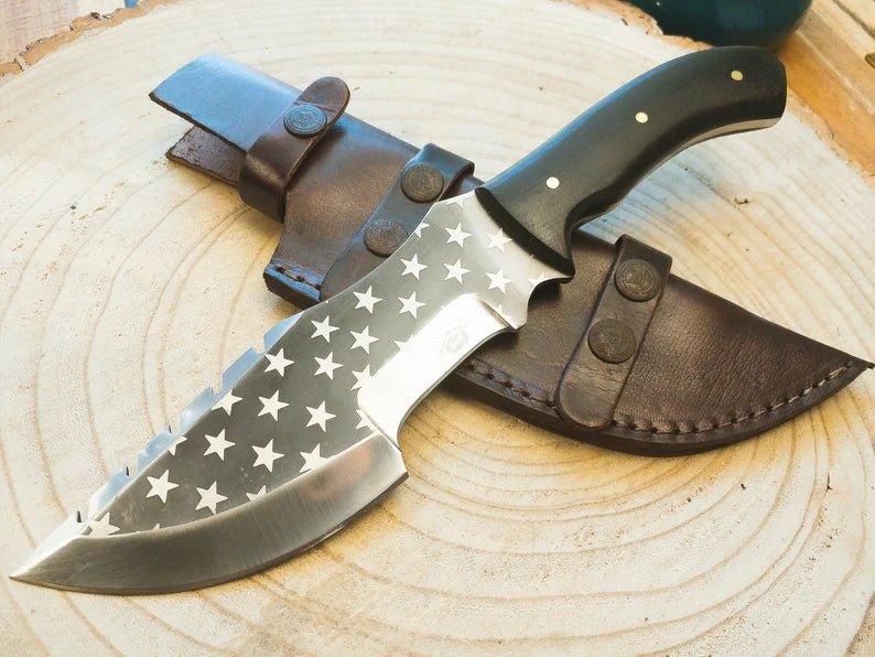 Unique Personalized Freedom Hunting Blade Customized Knife Gifts for Men by Groovy Guy
