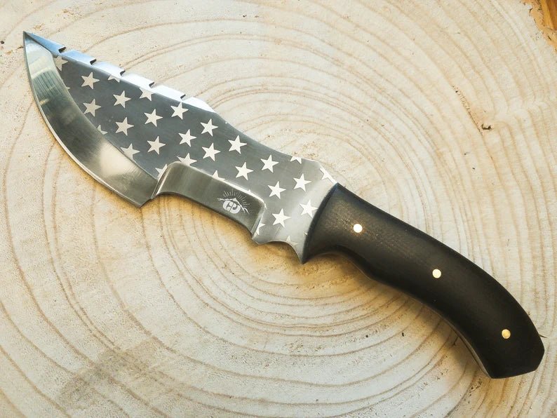 Unique Personalized Freedom Hunting Blade Customized Knife Gifts for Men by Groovy Guy