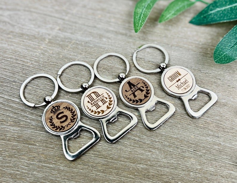 Unique Personalized Key Chain Capper Customized Keychain Gifts for Men by Groovy Guy
