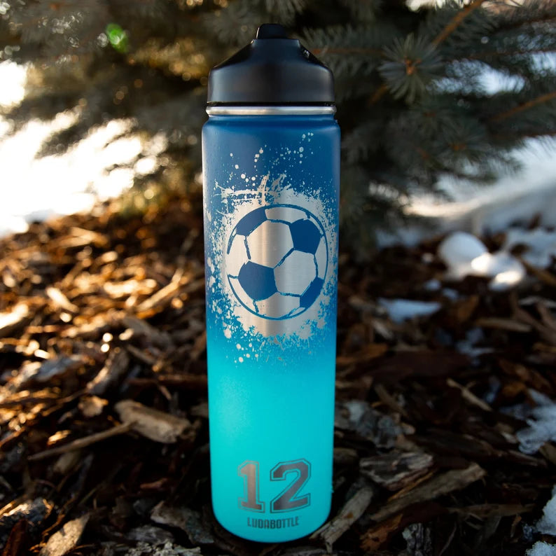24oz Grunge Soccer Bottle - Groovy Guy Gifts