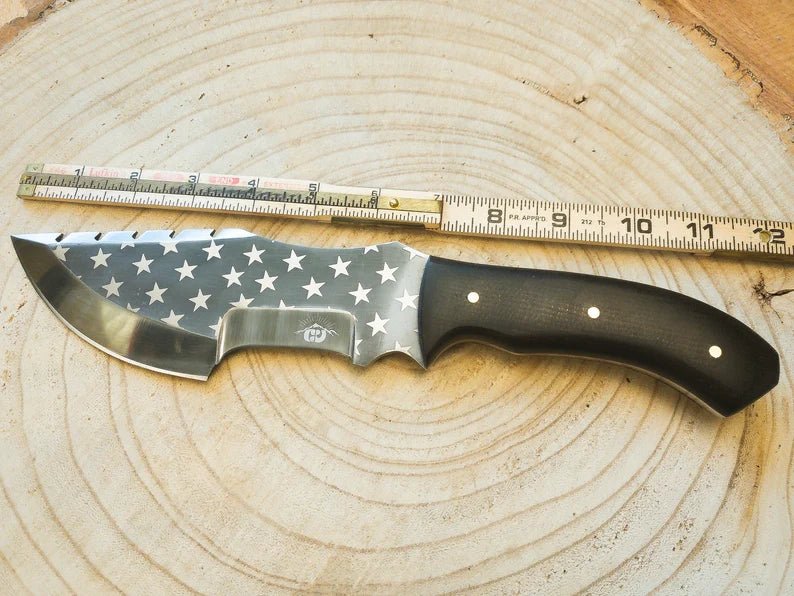Unique Personalized Freedom Hunting Blade Customized Knife Gifts for Men by Groovy Guy