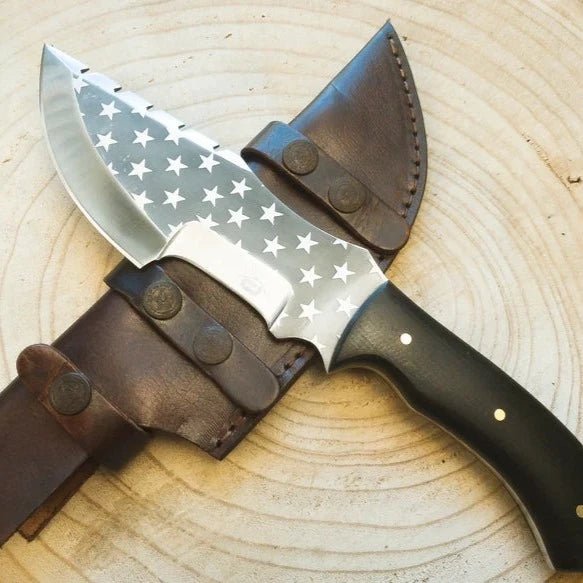 Unique Personalized Freedom Hunting Blade Customized Knife Gifts for Men by Groovy Guy