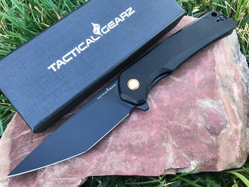 Unique Personalized Sleek Flip Knife Customized Knife Gifts for Men by Groovy Guy