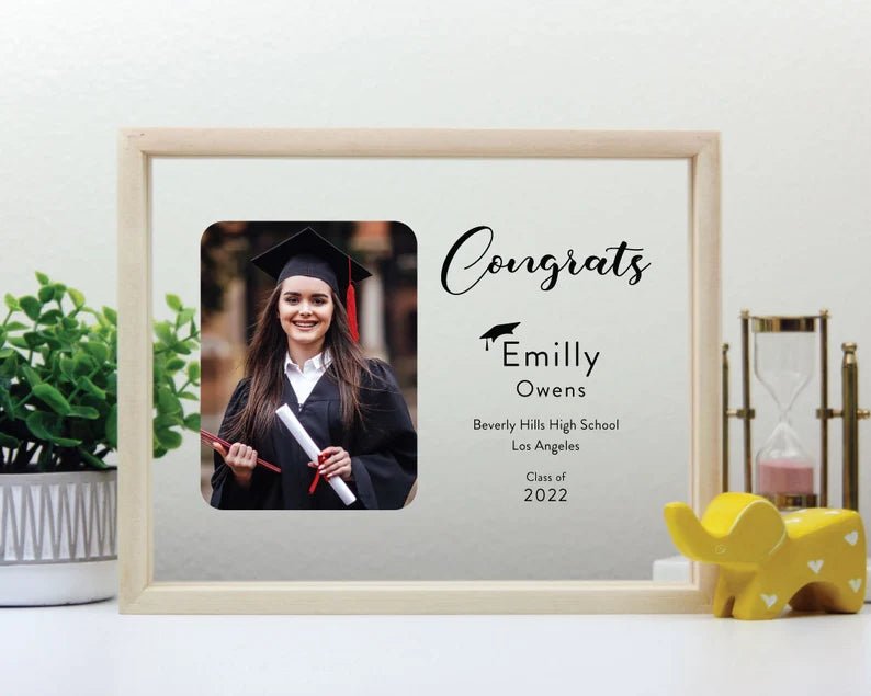 Unique Personalized Custom Framed Graduation Plaque Customized Graduation Gifts for Men by Groovy Guy