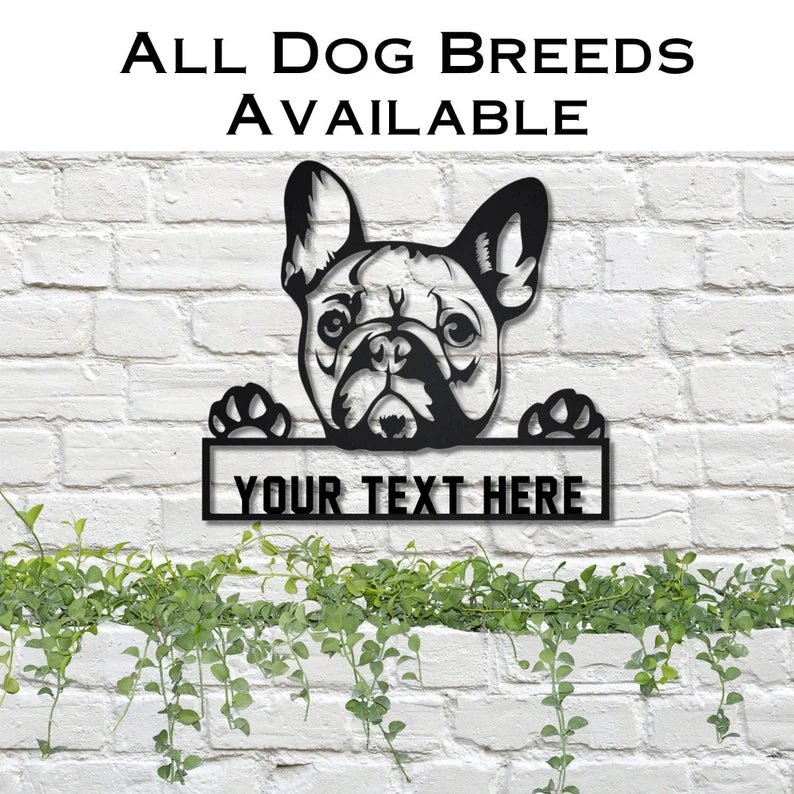 Unique Personalized Custom Dog Metal Sign Customized Pub Signs Gifts for Men by Groovy Guy