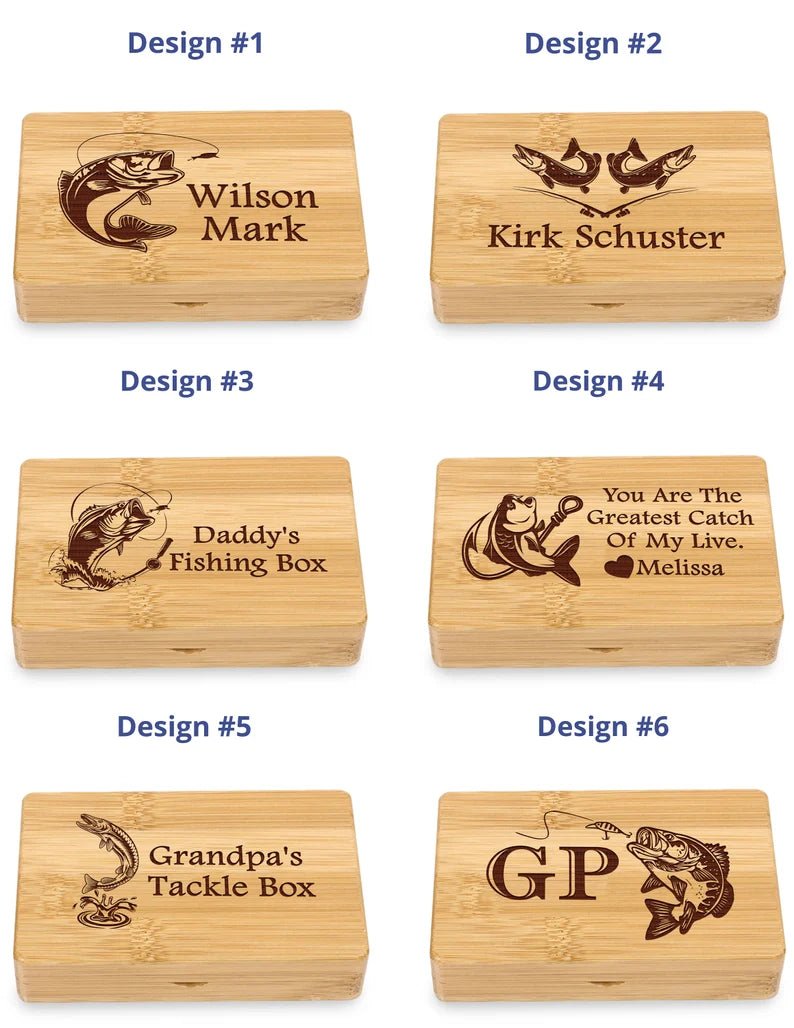 Unique Personalized Fishing Tackle Box Customized Fishing Gifts for Men by Groovy Guy