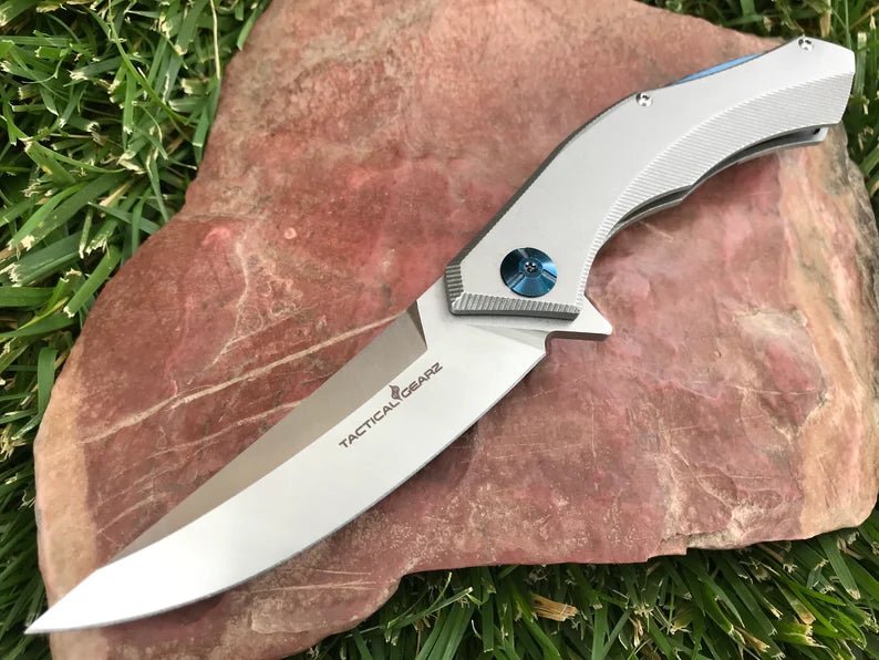 Unique Personalized Stainless Steel Folding Knife Customized Knife Gifts for Men by Groovy Guy