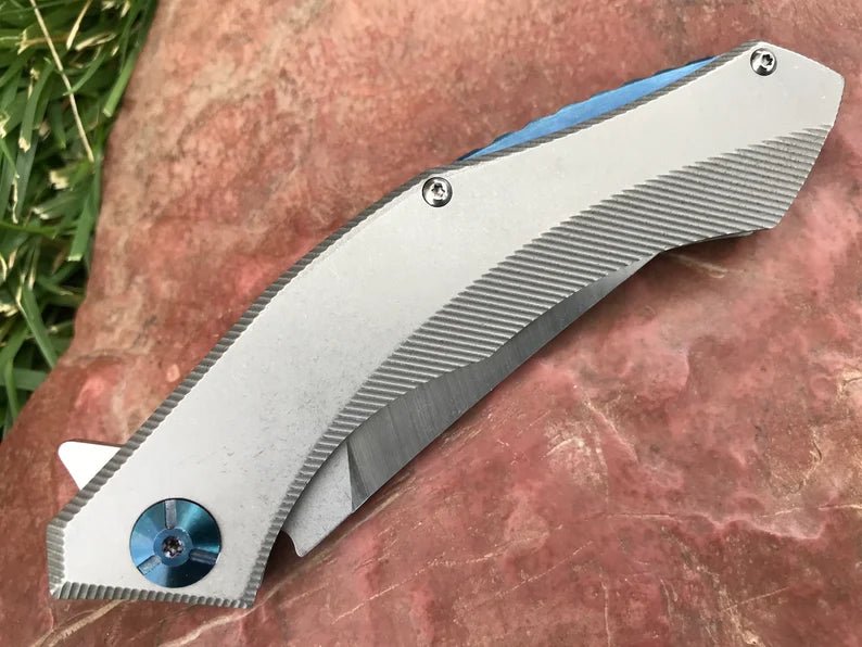 Unique Personalized Stainless Steel Folding Knife Customized Knife Gifts for Men by Groovy Guy