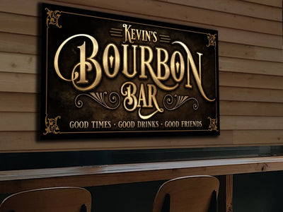 Custom Bourbon Bar Sign