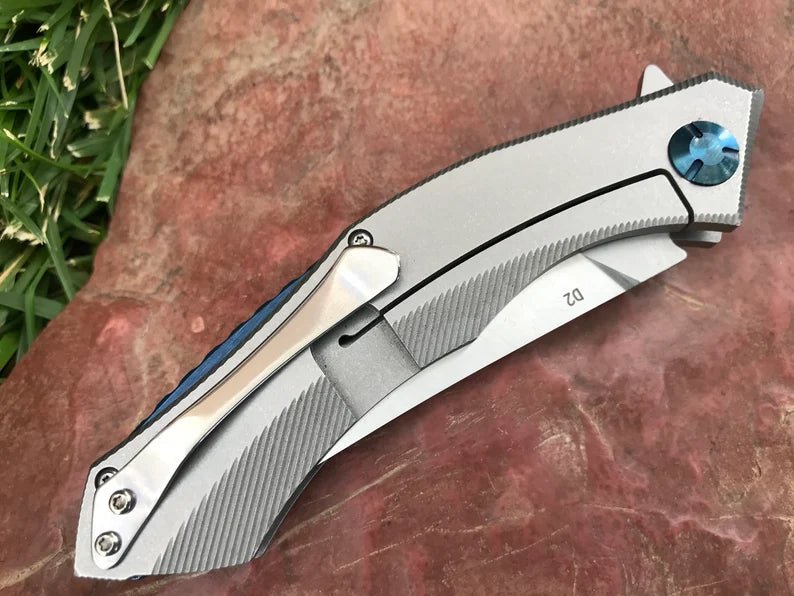 Unique Personalized Stainless Steel Folding Knife Customized Knife Gifts for Men by Groovy Guy