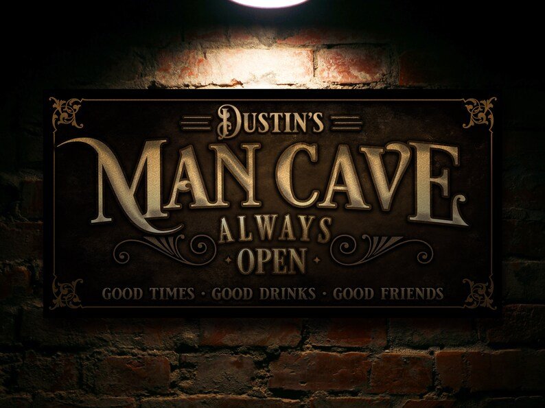 Man Den Signs Man Cave Signs Personalized