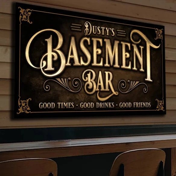 Personalized Home Bar Sign- Customize for Man Cave, Game Rooms