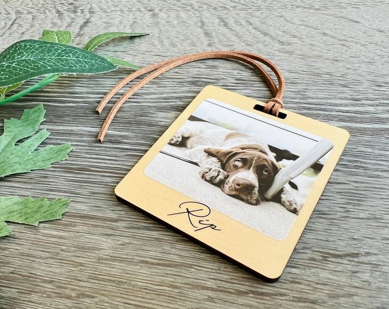 Unique Personalized Photo Luggage Tags Customized Travel Gifts Gifts for Men by Groovy Guy