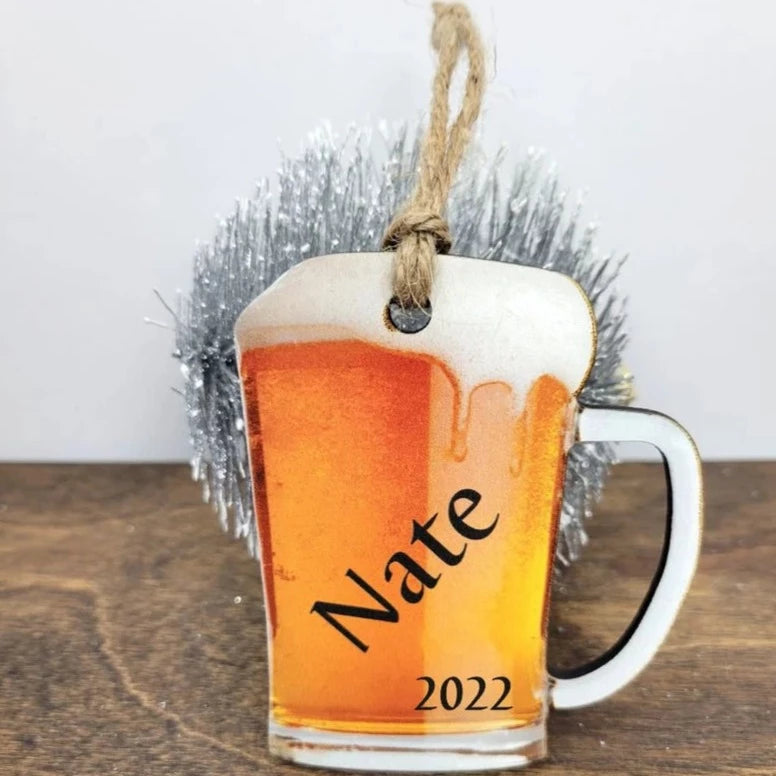 Beer Mug Christmas Ornament