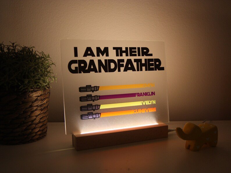 Unique Personalized Fathers Day Sign Customized Gifts for Men by Groovy Guy