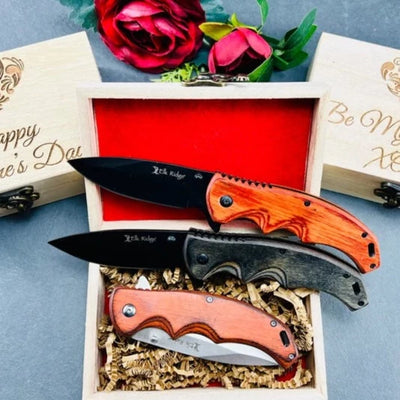 Valentines Engraved Pocket Knife & Gift Box