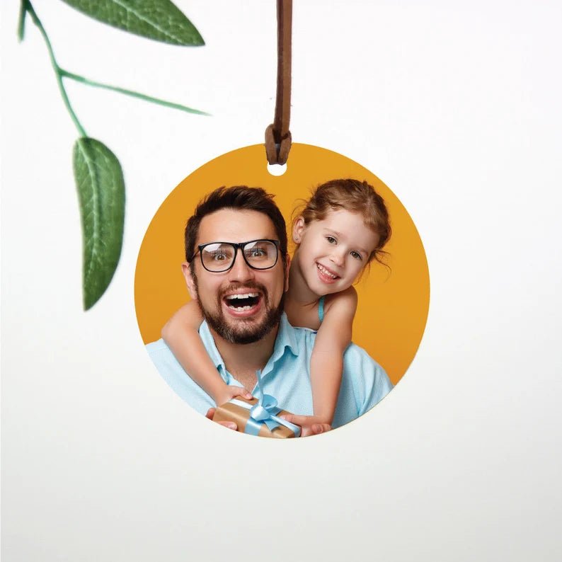 Unique Personalized Rear View Mirror Photo Charm Customized Photo Badge Gifts for Men by Groovy Guy