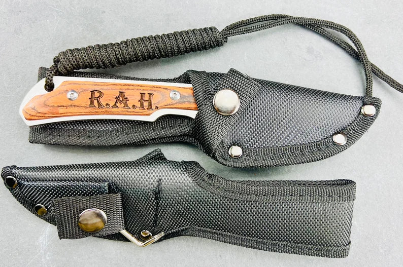 Unique Personalized Engraved Survivor Knife Customized Knife Gifts for Men by Groovy Guy