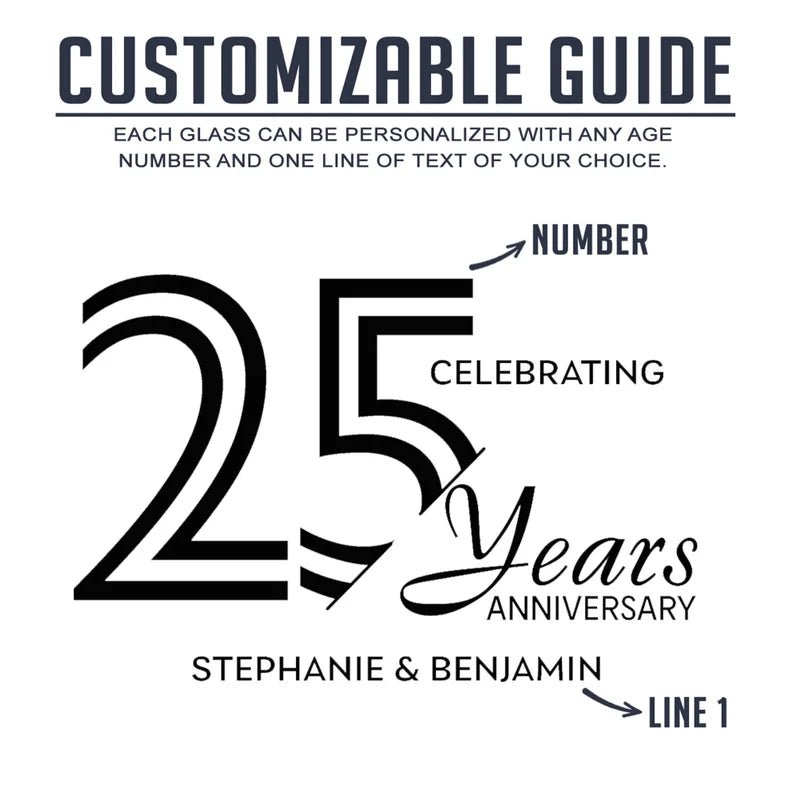 Unique Personalized Forever Together Pint Glass Customized Anniversary Gifts for Men by Groovy Guy