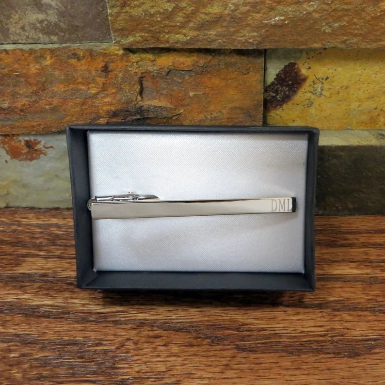 Unique Personalized Tie Tick Customized Tie Bar Gifts for Men by Groovy Guy