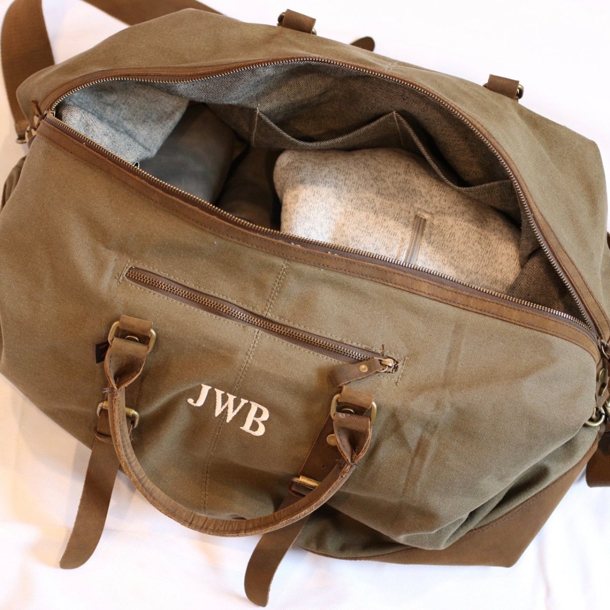 Unique Personalized Personalized Weekender Bag Customized Duffle Bag Gifts for Men by Groovy Guy