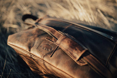 Rugged Leather Messenger Bag
