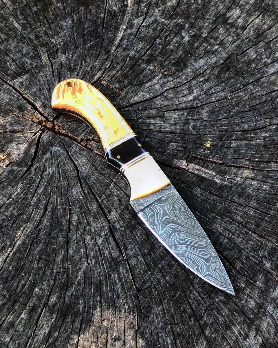 Unique Personalized Olive Wood And Bone Skinner Customized Gifts for Men by Groovy Guy