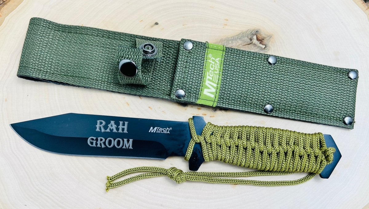 Unique Personalized Roped Dagger Customized Knives Gifts for Men by Groovy Guy