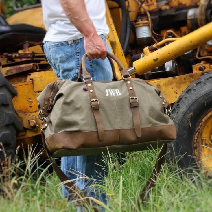 Unique Personalized Personalized Weekender Bag Customized Duffle Bag Gifts for Men by Groovy Guy
