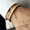 Mens Gold Cuff Bracelet