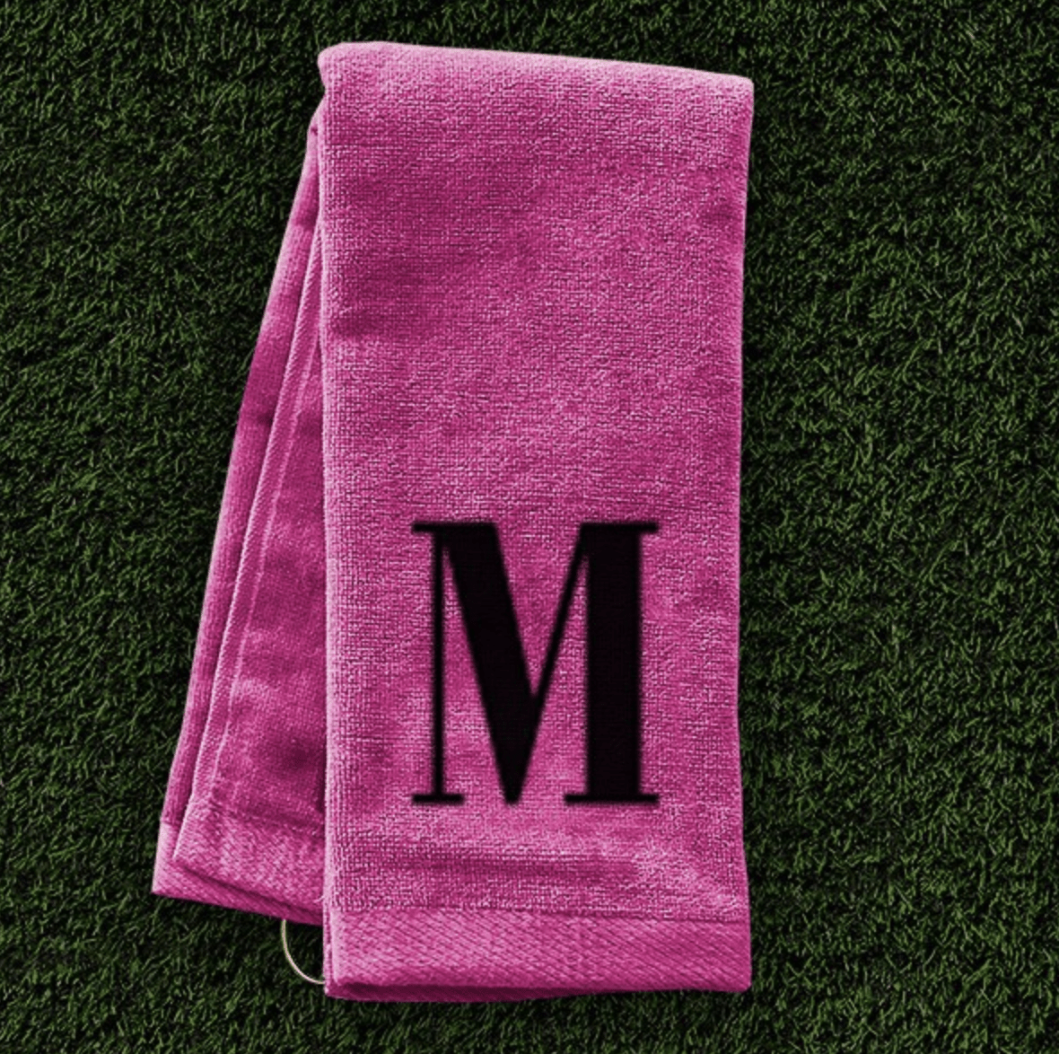 initial golf towel