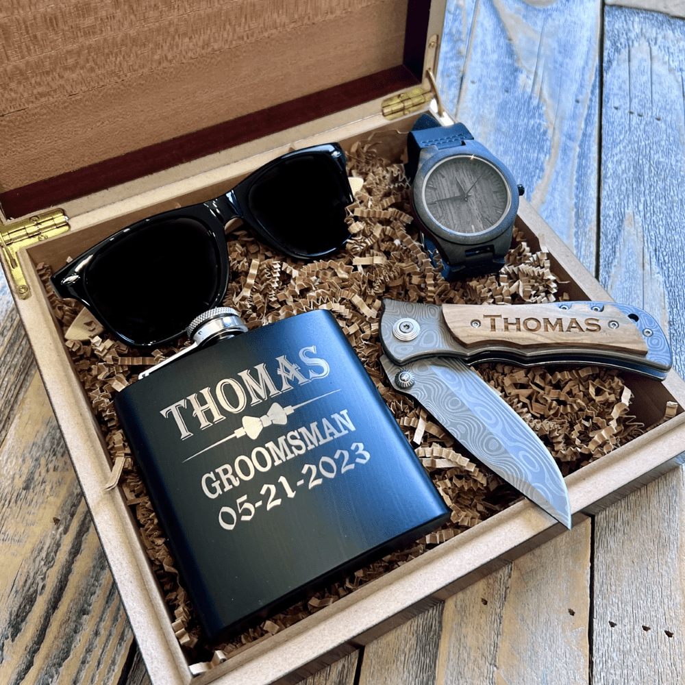 Luxury Groomsmen Gift Box Groovy Guy Gifts