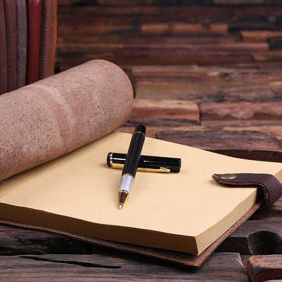 Personalized Leather Ledger 