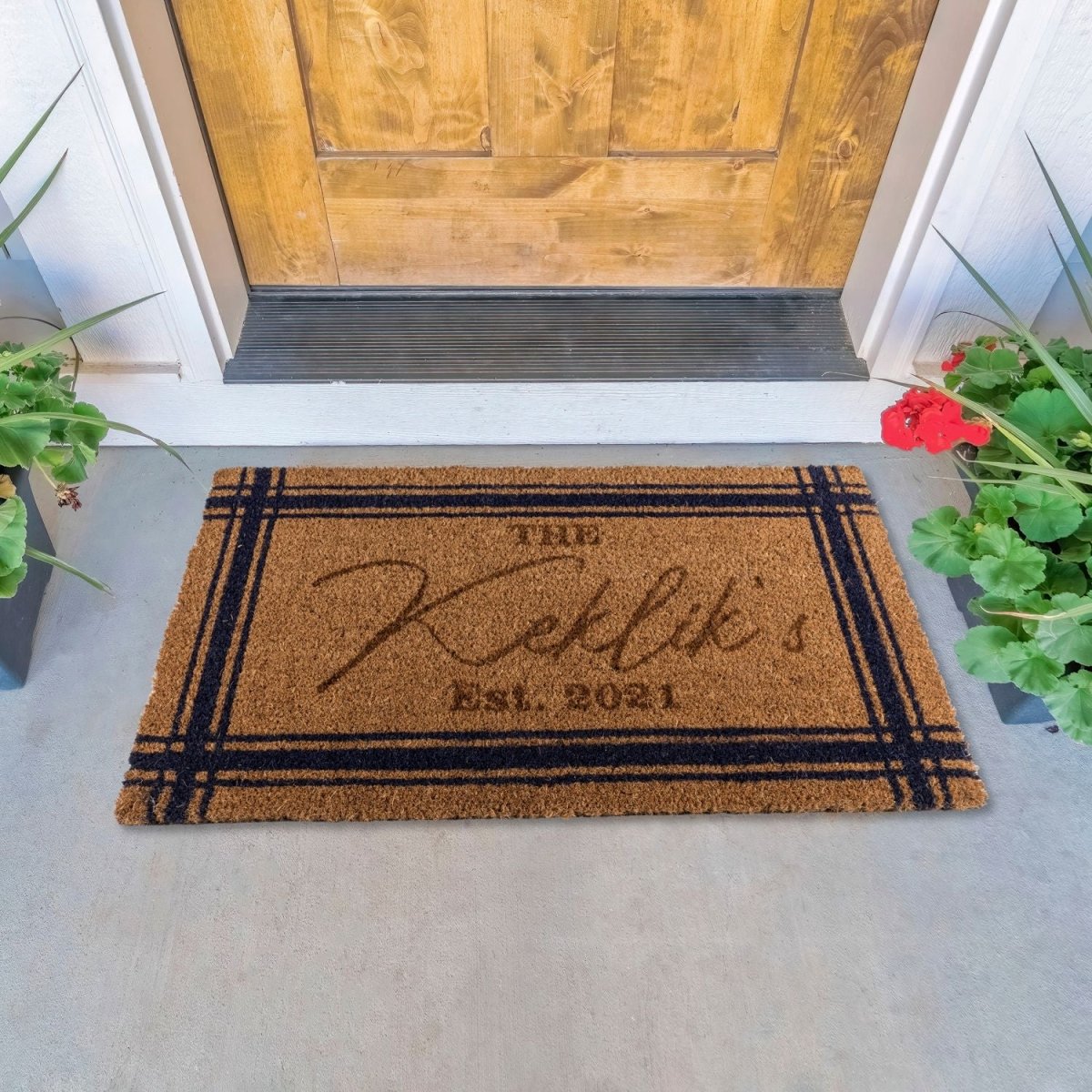 Personalized Doormat Customizable Family Name Mats for Indoor/Outdoor