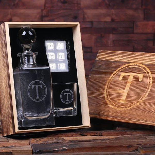 Total Package Decanter and Ice Cubes Box Set
