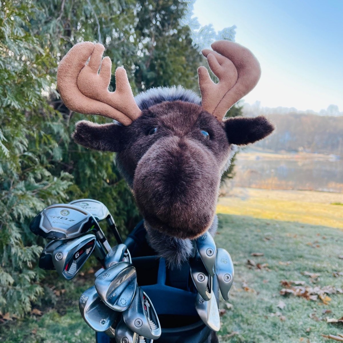 Unique Personalized Millie Moose Customized Golf Head Covers Gifts for Men by Groovy Guy