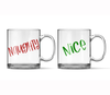 naughty and nice mug set