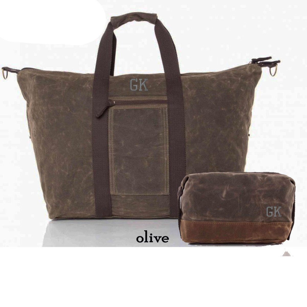 Unique Personalized Wax & Wander Weekender Set Customized Duffel Bags Gifts for Men by Groovy Guy