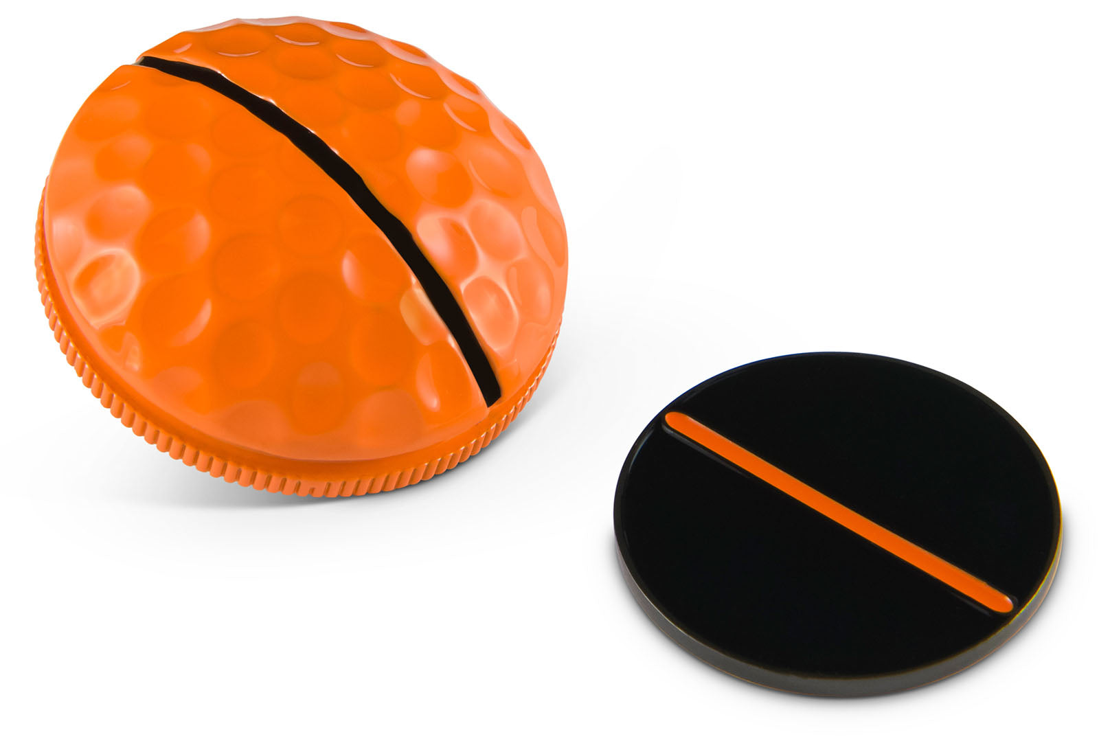 Optic Orange Golf Ball Marker