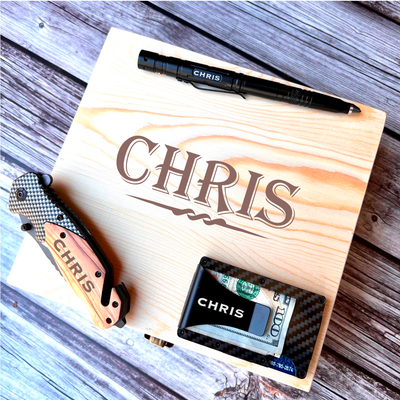 Personalized Golf Gift Box Set with Custom Towel, Divot Tool, Tumbler, and  Engraved Box - Groovy Groomsmen Gifts