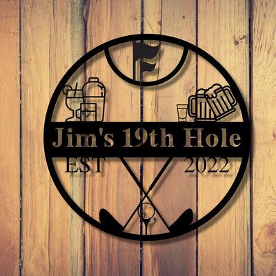 19th Hole Pub Sign