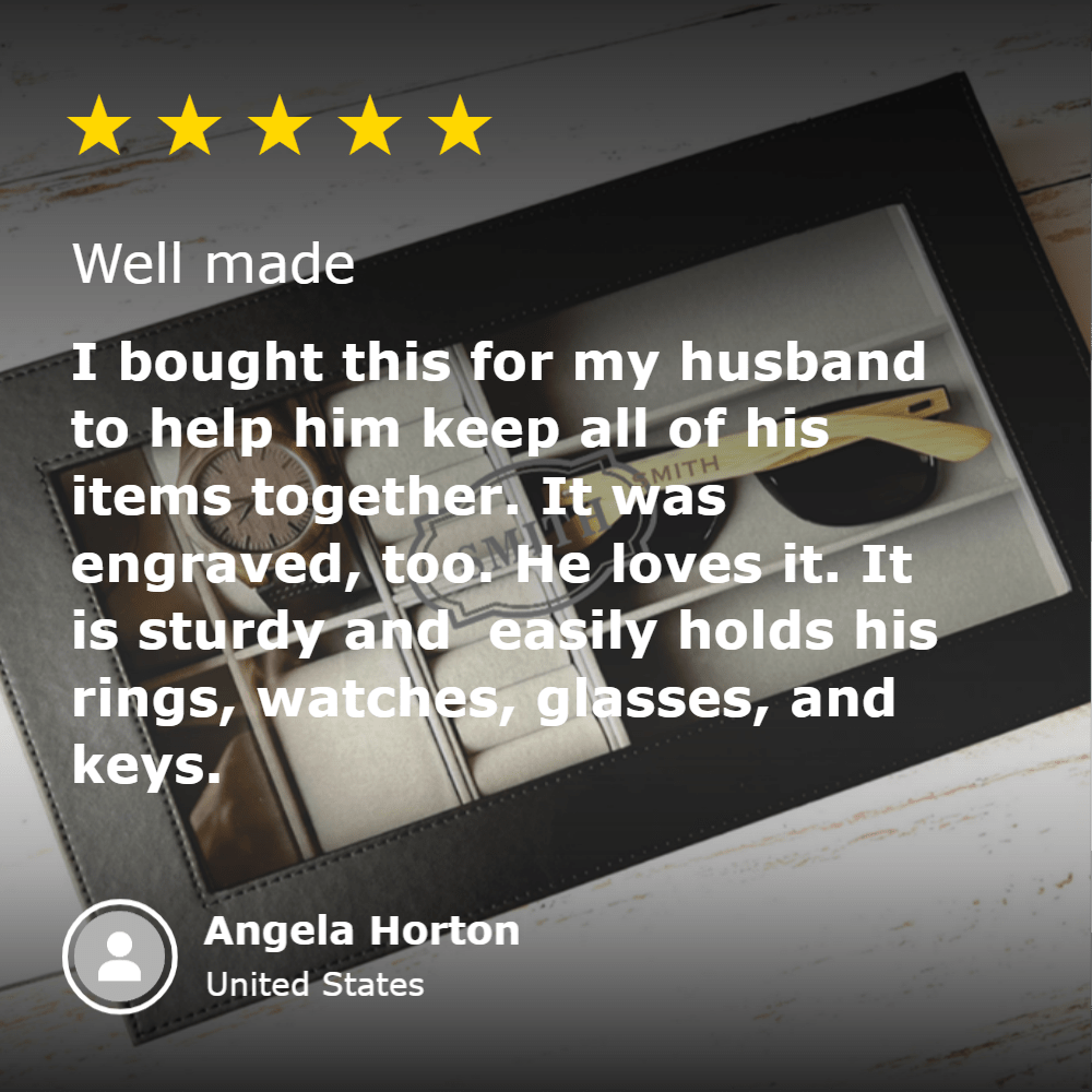 Unique Personalized Personalized Men's Jewelry Box Customized Watch Box Gifts for Men by Groovy Guy