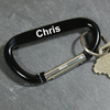 Personalized carabiner keychain