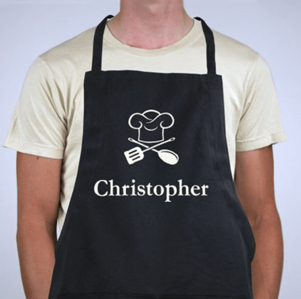 Unique Personalized Order Up Apron Customized Wearables Gifts for Men by Groovy Guy