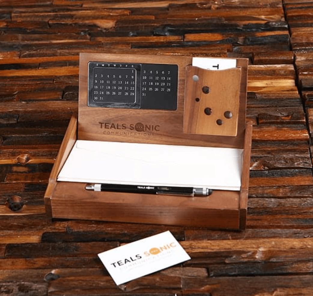 Unique Personalized Wooden Secretary Customized Gift Sets Gifts for Men by Groovy Guy