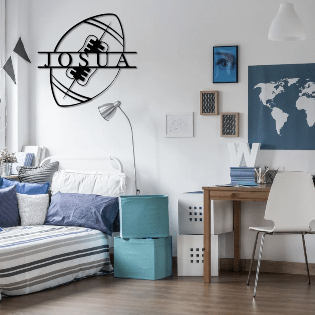 Personalized Metal Football Sign