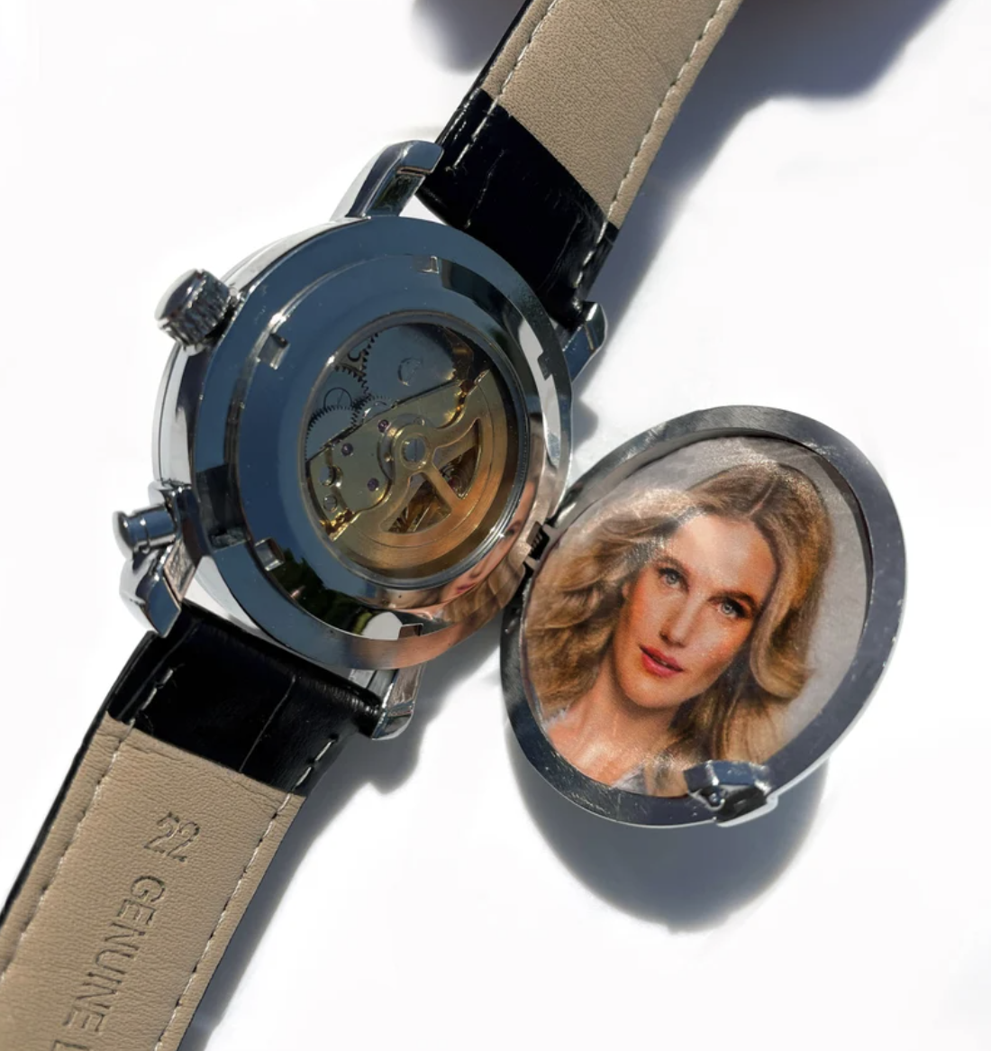 Men's photo locket wrist watch best sale