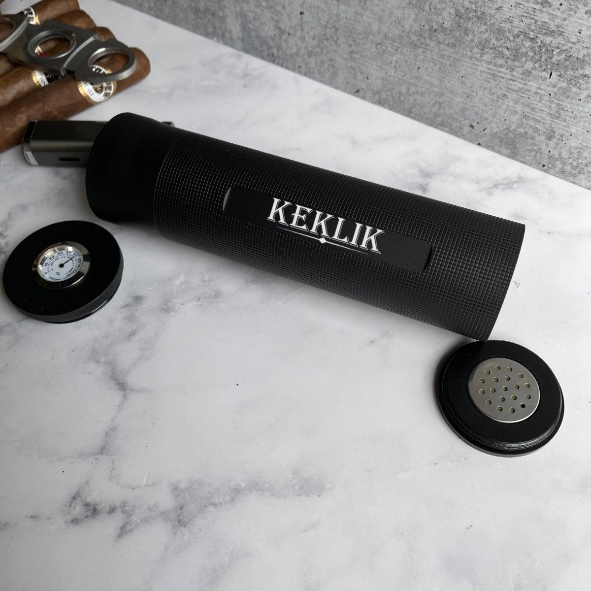 Unique Personalized Stogies To Go Metal Cigar Humidor Customized Cigar Gifts for Men by Groovy Guy