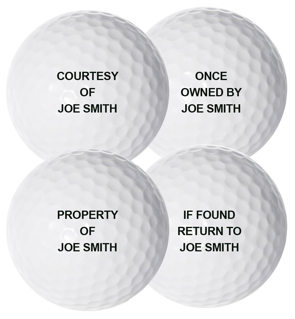 Unique Personalized 'Property of' Golf Balls Customized golf ball Gifts for Men by Groovy Guy